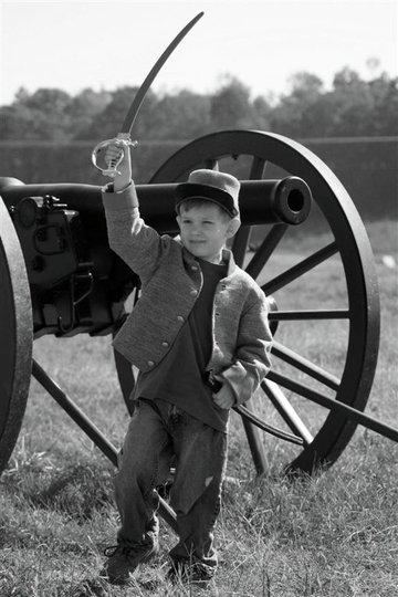 Son Luke as battery boy at Nash Farm GA 2008